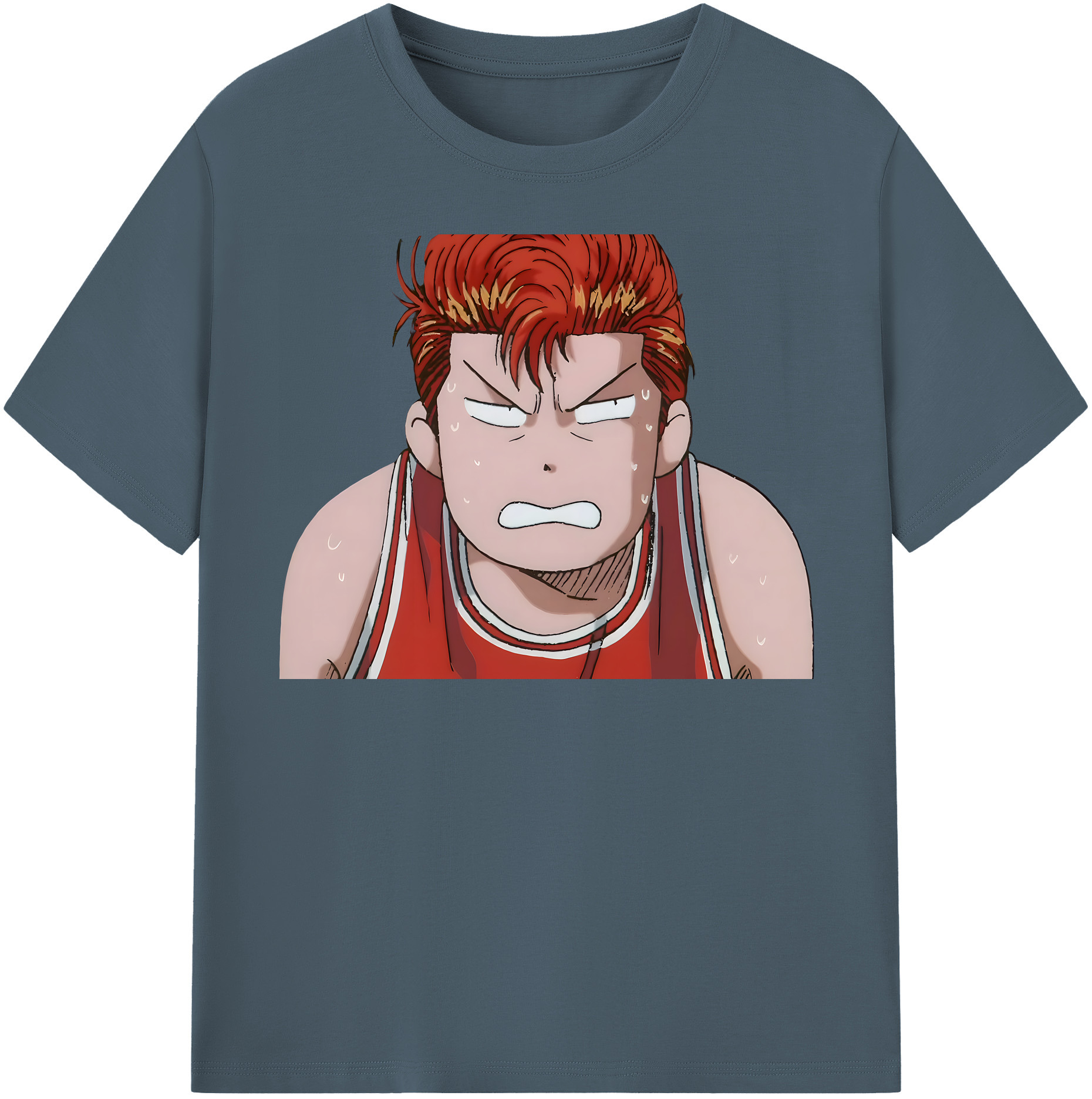 SLAM DUNK／スラムダンク 綿100％半袖Tシャツ（フロントプリント）
